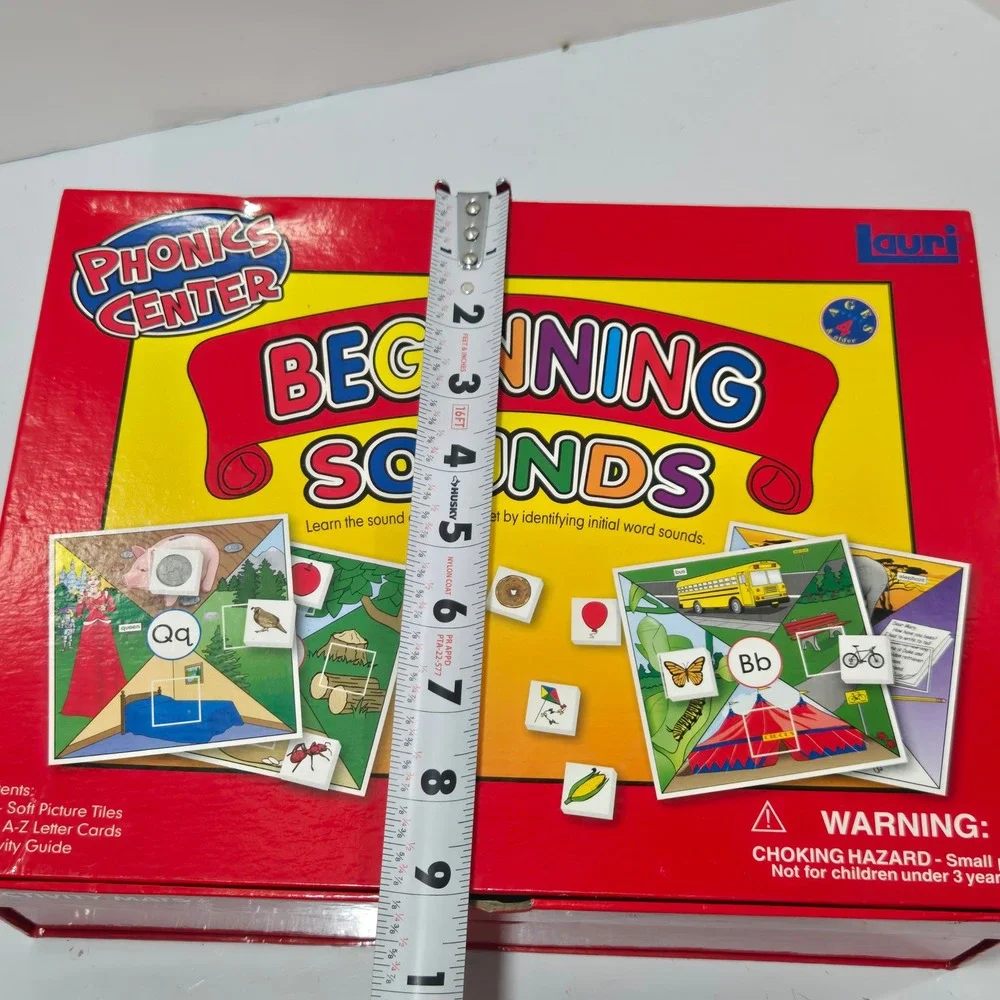 Lauri Phonics Center Beginning Sounds Educational Game LR-2372 Ages 4+ Complete